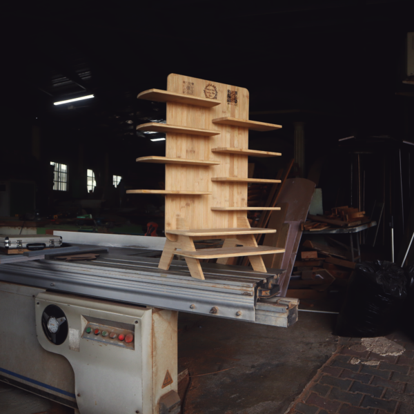 Custom Bamboo Display Stand – 2.5 ft x 3 ft (Craft Fair & Market Booth Organizer)