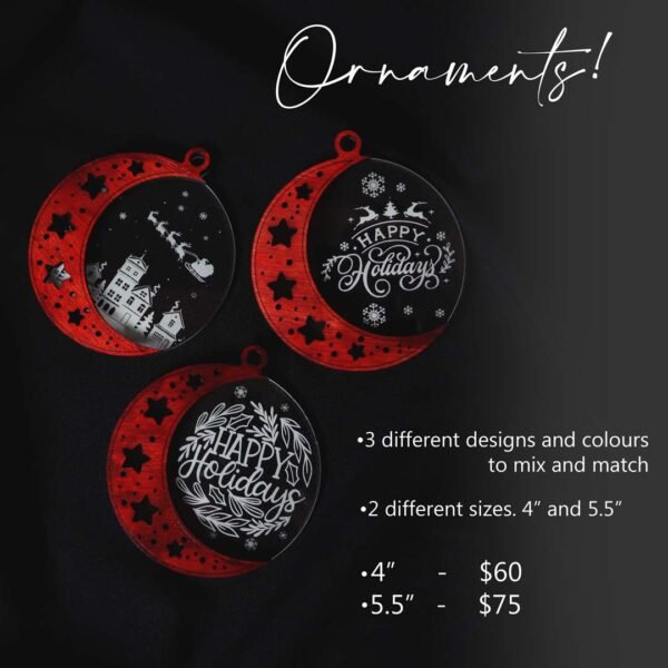 Christmas Crescent Ornaments