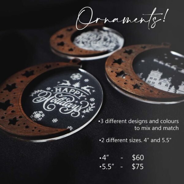 Christmas Crescent Ornaments