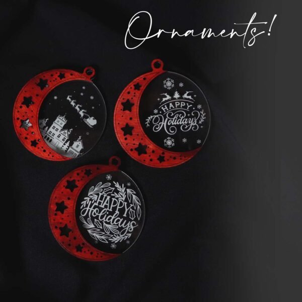 Christmas Crescent Ornaments