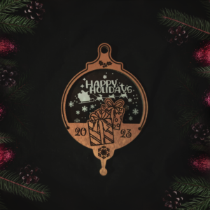 Happy Holidays Present Christmas Ornament