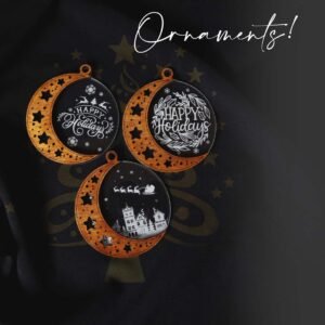 Christmas Crescent Ornaments
